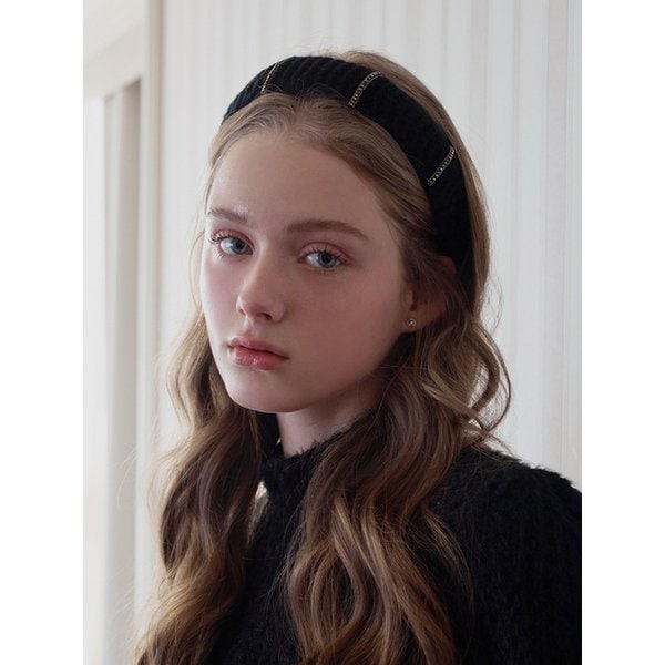 크리스탈 와플 니트 헤어밴드 LFHB0783