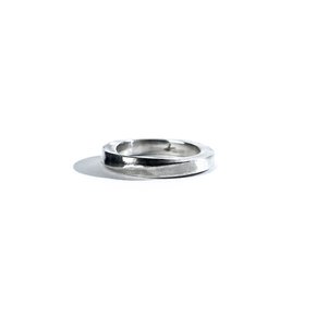 SEWN SWEN SILVER THICK TWIST RING