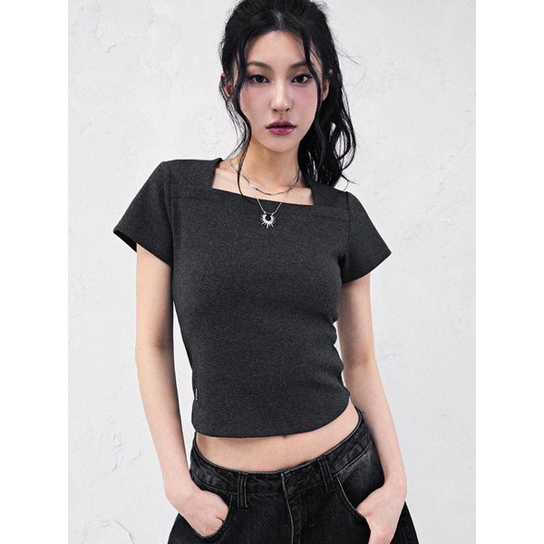 Pigment Back Hole T-shirt - 4COL