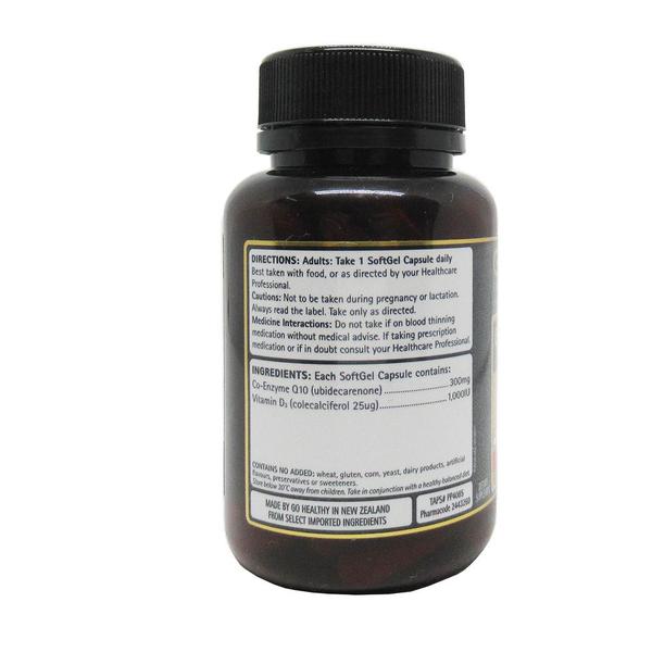 뉴질랜드직구 Go Healthy 고헬씨 고 코큐텐 30mg 비타민D 1000IU 60정