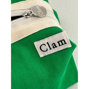round pouch _ Vivid green