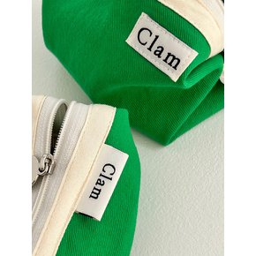 round pouch _ Vivid green