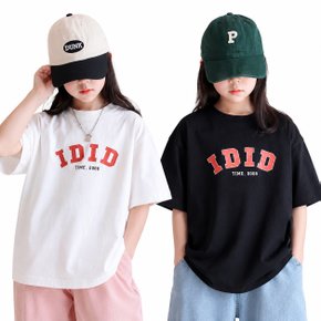 여아 주니어 키즈 아이디드 레터링 2color 티셔츠