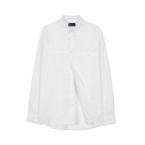 NYLON UTILITY POCKET LAUNDRY SHIRT WHITE