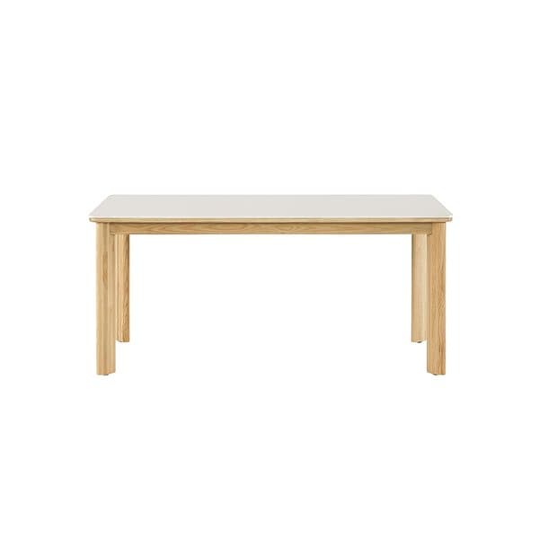 포멜로 세라믹식탁 4인세트 160cm 내추럴_벤치1100 1EA, 패브릭체어2EA