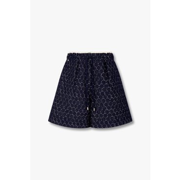 GCUT [지컷25S/S]허니비 패턴 밴딩 데님 쇼츠(7215230203)