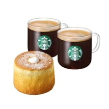 스타벅스 부드러운 디저트 세트(HOT)카페 아메리카노T 2잔+부드러운 생크림 카스테라