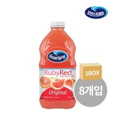 오션스프레이 루비레드 자몽주스 1.89L x8병 (대량구매/ 스무디, 칵테일 음료제조 용)