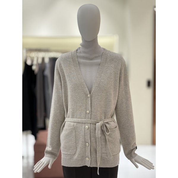 [부산점] [씨씨콜렉트] 브이넥 캐시미어 블렌드 스트랩 가디건 (E254KSL144)