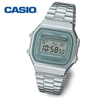 카시오 [정품] CASIO 카시오 빈티지 뉴컬러 A168WA-3AY 레트로 공용 메탈시계