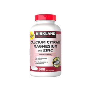 커클랜드 칼슘 구연산 마그네슘 비타민D 아연 500정