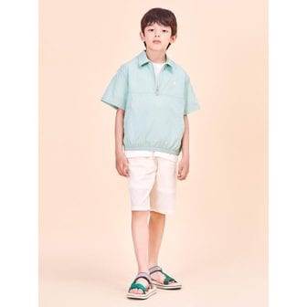 빈폴키즈 *시즌오프30%*[BEANPOLE KIDS] 립스탑 반집업 상하 세트  카키 (BI4465U02H)