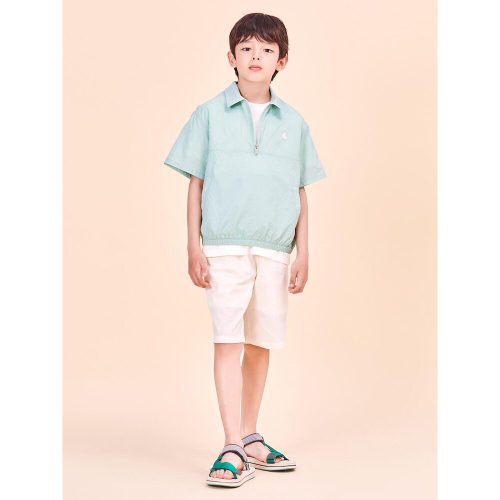 *시즌오프30%*[BEANPOLE KIDS] 립스탑 반집업 상하 세트  카키 (BI4465U02H)