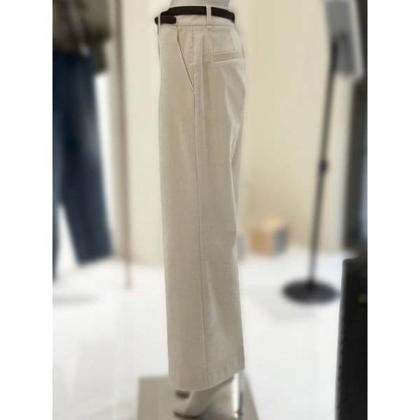 [부산점] [씨씨콜렉트] 벨티드 코듀로이 와이드 팬츠 (E254MSA135)