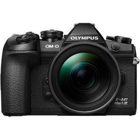 일본 올림푸스 미러리스 카메라 OM D E M1 Mark III 블랙 바디 M.ZUIKO 디지털 ED 12 40mm F2.8