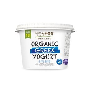 상하목장 유기농 그릭요거트 무가당 플레인 400g 3개
