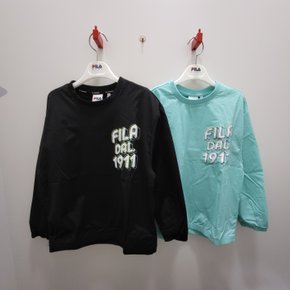 ★2022 s/s 휠라키즈 와샤 우븐  맨투맨 (FK2WTE1201X_BLK,DMI)