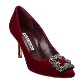 3993933 Manolo Blahnik Hangisi 70 Velvet Pump