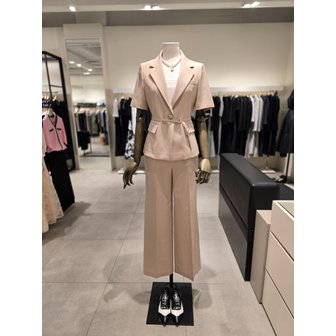 지고트 [파주점] [세트] 테일러드 하프 재킷 + 데일리 와이드 팬츠 (JR6A0JK771,JR6A0SL771)