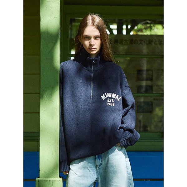 하프집업 터틀넥 니트 MNT115 / 4color W