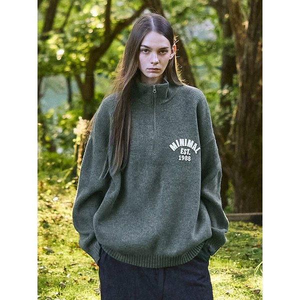 하프집업 터틀넥 니트 MNT115 / 4color W