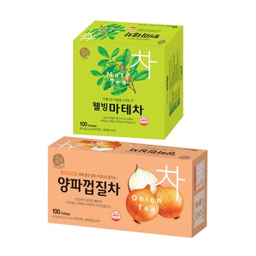  송원 양파껍질차 100T +웰빙 마테차 100T (200T)