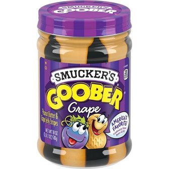 보드엠 Smucker`s 구버 포도 땅콩 버터와 젤리 스프레드 - 18온스, 스머커스 건강식품