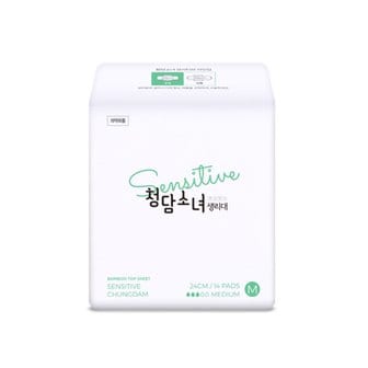 청담소녀 센서티브 생리대 중형14p