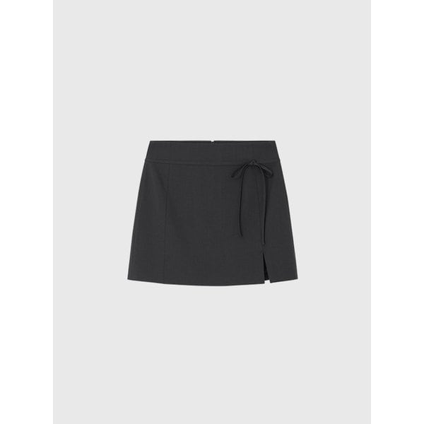세나 에이치라인 세트 미니 스커트_차콜 / SENNA H-LINE SET MINI SKIRT_CHARCOAL