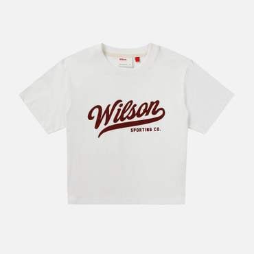 윌슨 크롭 티셔츠/WHT/W253002NTS71