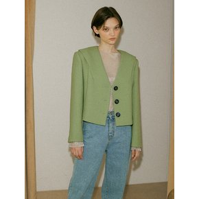 Vintage collar jacket_pea green