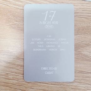 세븐틴 SEVENTEEN 베스트 앨범 17 IS RIGHT HERE DEAR 버전 공식 포토카드 도겸 1- 한장 선택
