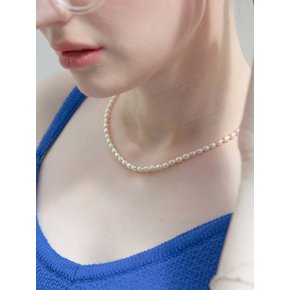 Amel Fresh water pearl 925 Silver Necklace