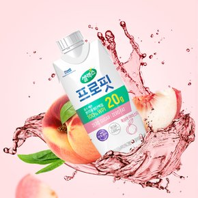 [본사직영] 프로핏  웨이프로틴 드링크 복숭아 1박스 (330ML x 12입)