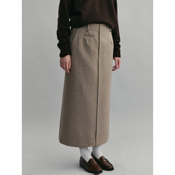 lip pencil skirt winter ver. (beige)