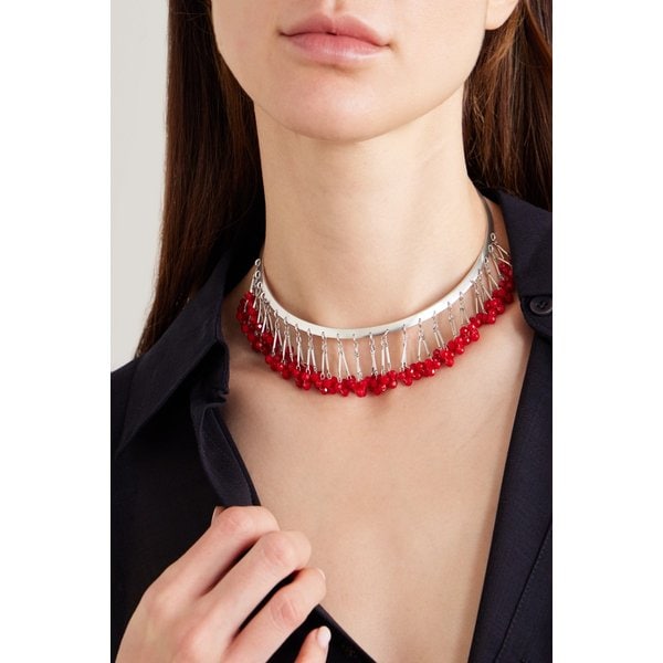 실버톤 비즈 초커 46376663162986568