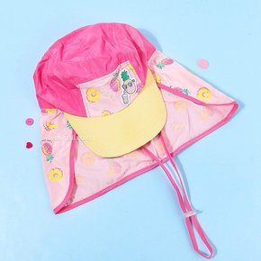 [보리보리/꼬마스타 ACC]핑크 파인애플 플랩캡 수영모자