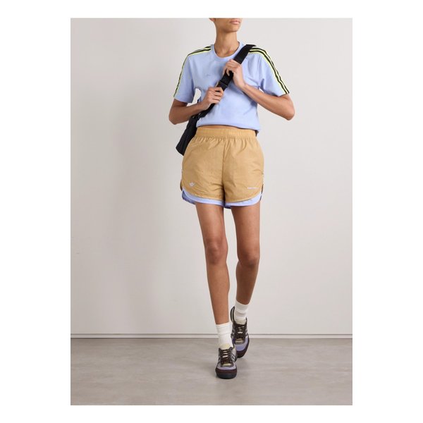 웨일스 보너 웨빙 트리밍  코튼 저지 티셔츠 블루 1647597333896455