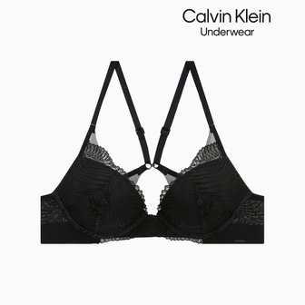 Calvin Klein Underwear 여성 블랙 지오 레이스 AF 푸쉬업 플런지 (ADD A) QF7908AD-UB1