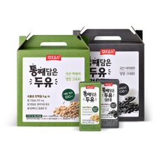 후디스 통째담은 두유 2종(오리지널/검은콩) 190ml x 32팩