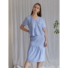 FAV LINEN SET SKIRT SKYBLUE