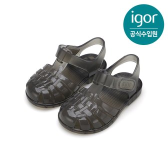 트래드후스 [IGOR] 이고르 클라시카 젤리슈즈 크리스탈 클리어 그레이 키즈샌들 여름샌들 유아샌들 아동샌들