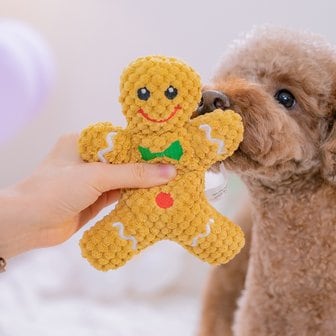 꼴레트멍멍 보들이 크리스마스 진저맨 삑삑이 강아지장난감