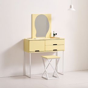 C7306 비정형 거울 화장대 의자 세트 850 2colors
