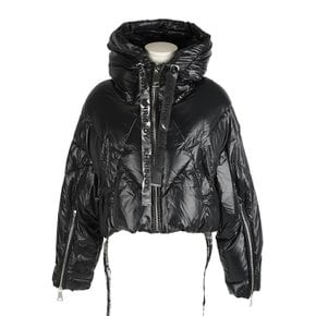 [크리스조이]당일/국내 23FW AFPW004N BK01 블랙 크롭 샤이니 여성 패딩 자켓