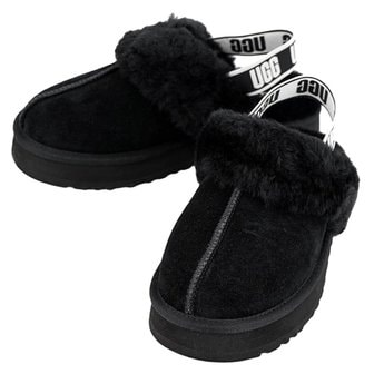 UGG 24FW 키즈 밴딩 플랫폼 샌들 K 펀케트 1130395K BLK