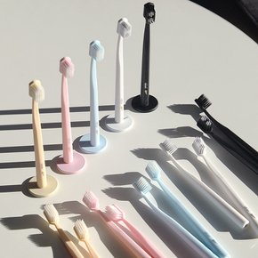 [무케] 유키위_마그네틱 항균 칫솔 3pcs (5colors) 패드포함 자석칫솔 초 미세모