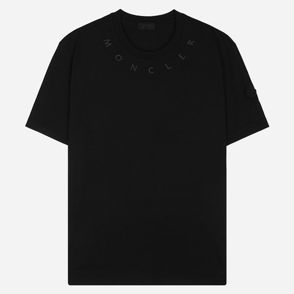 [시흥점] [몽클레어]6S 8C00017 89AYW 999 남성 넥라인 로고 반팔 티셔츠 블랙