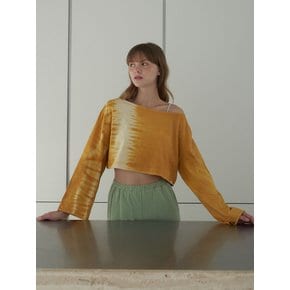 Deep Long Sleeve Cover Up - Mustard [Natural Dyed]