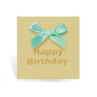 바보사랑 미니 리본 생일축하카드 리본카드 FT1044-7